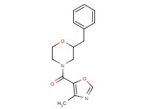 2-benzyl-4-[(4-methyl-1,3-oxazol-5-yl)carbonyl]morpholine