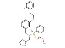methyl 2-{[{3-[2-(2-fluorophenyl)ethoxy]benzyl}(tetrahydro-2-furanylmethyl)amino]sulfonyl}benzoate