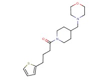 4-({1-[4-(2-thienyl)butanoyl]-4-piperidinyl}methyl)morpholine