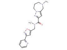N,5-dimethyl-N-[(3-pyridin-2-ylisoxazol-5-yl)methyl]-5,6,7,8-tetrahydro-4H-pyrazolo[1,5-a][1,4]diazepine-2-carboxamide