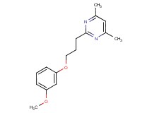 2-[3-(3-methoxyphenoxy)propyl]-4,6-dimethylpyrimidine