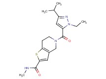 5-[(1-ethyl-3-isopropyl-1H-pyrazol-5-yl)carbonyl]-N-methyl-4,5,6,7-tetrahydrothieno[3,2-c]pyridine-2-carboxamide