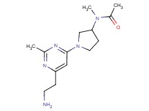 N-{1-[6-(2-aminoethyl)-2-methylpyrimidin-4-yl]pyrrolidin-3-yl}-N-methylacetamide