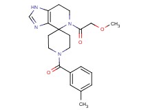 5-(methoxyacetyl)-1'-(3-methylbenzoyl)-1,5,6,7-tetrahydrospiro[imidazo[4,5-c]pyridine-4,4'-piperidine]