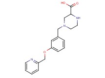 4-[3-(pyridin-2-ylmethoxy)benzyl]piperazine-2-carboxylic acid