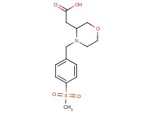 {4-[4-(methylsulfonyl)benzyl]-3-morpholinyl}acetic acid