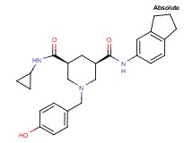 (3S,5R)-N-cyclopropyl-N'-(2,3-dihydro-1H-inden-5-yl)-1-(4-hydroxybenzyl)-3,5-piperidinedicarboxamide