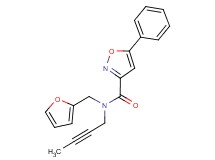 N-but-2-yn-1-yl-N-(2-furylmethyl)-5-phenylisoxazole-3-carboxamide