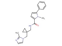 1-methyl-N-({1-[(2-methyl-1H-imidazol-1-yl)methyl]cyclopropyl}methyl)-5-phenyl-1H-pyrrole-2-carboxamide