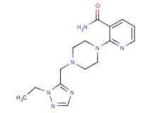 2-{4-[(1-ethyl-1H-1,2,4-triazol-5-yl)methyl]piperazin-1-yl}nicotinamide