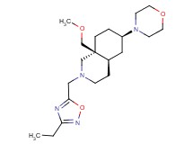 (4aR*,6R*,8aS*)-2-[(3-ethyl-1,2,4-oxadiazol-5-yl)methyl]-8a-(methoxymethyl)-6-morpholin-4-yldecahydroisoquinoline