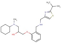 1-[cyclohexyl(methyl)amino]-3-[2-({[(2-isopropyl-1,3-thiazol-4-yl)methyl]amino}methyl)phenoxy]-2-propanol
