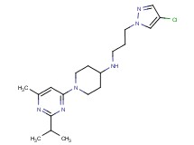 N-[3-(4-chloro-1H-pyrazol-1-yl)propyl]-1-(2-isopropyl-6-methylpyrimidin-4-yl)piperidin-4-amine