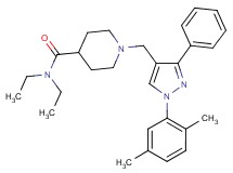 1-{[1-(2,5-dimethylphenyl)-3-phenyl-1H-pyrazol-4-yl]methyl}-N,N-diethyl-4-piperidinecarboxamide