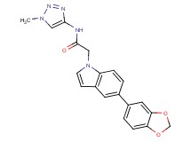 2-[5-(1,3-benzodioxol-5-yl)-1H-indol-1-yl]-N-(1-methyl-1H-1,2,3-triazol-4-yl)acetamide