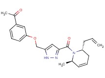 1-{3-[(3-{[(2R*,6R*)-2-allyl-6-methyl-3,6-dihydro-1(2H)-pyridinyl]carbonyl}-1H-pyrazol-5-yl)methoxy]phenyl}ethanone