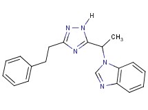 1-{1-[3-(2-phenylethyl)-1H-1,2,4-triazol-5-yl]ethyl}-1H-benzimidazole