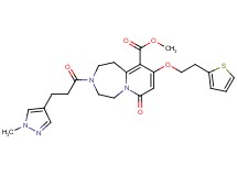 methyl 3-[3-(1-methyl-1H-pyrazol-4-yl)propanoyl]-7-oxo-9-[2-(2-thienyl)ethoxy]-1,2,3,4,5,7-hexahydropyrido[1,2-d][1,4]diazepine-10-carboxylate