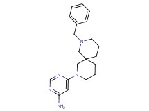 6-(8-benzyl-2,8-diazaspiro[5.5]undec-2-yl)-4-pyrimidinamine