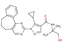 5-cyclopropyl-1-(6,7-dihydro-5H-benzo[6,7]cyclohepta[1,2-d]pyrimidin-2-yl)-N-(2-hydroxy-1,1-dimethylethyl)-1H-pyrazole-4-carboxamide