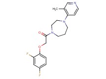 1-[(2,4-difluorophenoxy)acetyl]-4-(3-methyl-4-pyridinyl)-1,4-diazepane