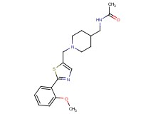 N-[(1-{[2-(2-methoxyphenyl)-1,3-thiazol-5-yl]methyl}-4-piperidinyl)methyl]acetamide