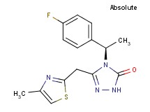 4-[(1R)-1-(4-fluorophenyl)ethyl]-5-[(4-methyl-1,3-thiazol-2-yl)methyl]-2,4-dihydro-3H-1,2,4-triazol-3-one