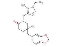 5-(1,3-benzodioxol-5-ylmethyl)-1-[(1-ethyl-5-methyl-1H-pyrazol-4-yl)methyl]-5-methylpiperidin-2-one