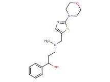 3-{methyl[(2-morpholin-4-yl-1,3-thiazol-5-yl)methyl]amino}-1-phenylpropan-1-ol