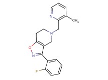 3-(2-fluorophenyl)-5-[(3-methylpyridin-2-yl)methyl]-4,5,6,7-tetrahydroisoxazolo[4,5-c]pyridine