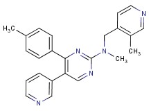 N-methyl-4-(4-methylphenyl)-N-[(3-methylpyridin-4-yl)methyl]-5-pyridin-3-ylpyrimidin-2-amine