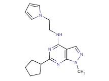 6-cyclopentyl-1-methyl-N-[2-(1H-pyrrol-1-yl)ethyl]-1H-pyrazolo[3,4-d]pyrimidin-4-amine