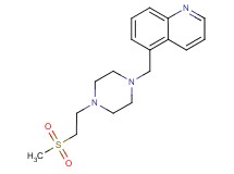 5-({4-[2-(methylsulfonyl)ethyl]piperazin-1-yl}methyl)quinoline