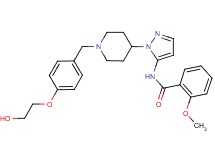 N-(1-{1-[4-(2-hydroxyethoxy)benzyl]-4-piperidinyl}-1H-pyrazol-5-yl)-2-methoxybenzamide
