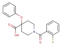 1-(2-fluorobenzoyl)-4-phenoxypiperidine-4-carboxylic acid