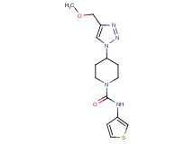 4-[4-(methoxymethyl)-1H-1,2,3-triazol-1-yl]-N-3-thienyl-1-piperidinecarboxamide
