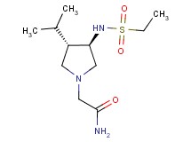 2-{rel-(3R,4S)-3-[(ethylsulfonyl)amino]-4-isopropyl-1-pyrrolidinyl}acetamide hydrochloride