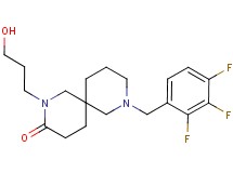 2-(3-hydroxypropyl)-8-(2,3,4-trifluorobenzyl)-2,8-diazaspiro[5.5]undecan-3-one