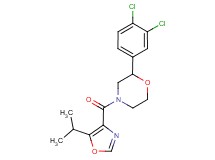 2-(3,4-dichlorophenyl)-4-[(5-isopropyl-1,3-oxazol-4-yl)carbonyl]morpholine
