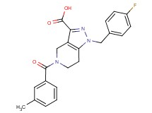 1-(4-fluorobenzyl)-5-(3-methylbenzoyl)-4,5,6,7-tetrahydro-1H-pyrazolo[4,3-c]pyridine-3-carboxylic acid