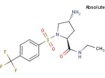 (4R)-4-amino-N-ethyl-1-{[4-(trifluoromethyl)phenyl]sulfonyl}-L-prolinamide
