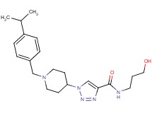 N-(3-hydroxypropyl)-1-[1-(4-isopropylbenzyl)-4-piperidinyl]-1H-1,2,3-triazole-4-carboxamide