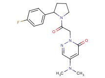 5-(dimethylamino)-2-{2-[2-(4-fluorophenyl)-1-pyrrolidinyl]-2-oxoethyl}-3(2H)-pyridazinone