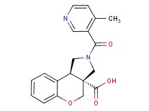 (3aR*,9bR*)-2-[(4-methylpyridin-3-yl)carbonyl]-1,2,3,9b-tetrahydrochromeno[3,4-c]pyrrole-3a(4H)-carboxylic acid