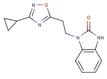 1-[2-(3-cyclopropyl-1,2,4-oxadiazol-5-yl)ethyl]-1,3-dihydro-2H-benzimidazol-2-one
