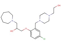 1-(1-azepanyl)-3-(4-chloro-2-{[4-(2-hydroxyethyl)-1-piperazinyl]methyl}phenoxy)-2-propanol