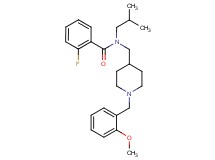 2-fluoro-N-isobutyl-N-{[1-(2-methoxybenzyl)-4-piperidinyl]methyl}benzamide