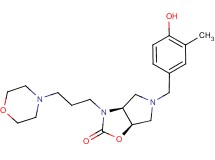 (3aS*,6aR*)-5-(4-hydroxy-3-methylbenzyl)-3-(3-morpholin-4-ylpropyl)hexahydro-2H-pyrrolo[3,4-d][1,3]oxazol-2-one