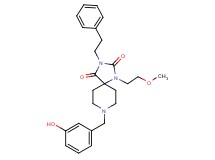 8-(3-hydroxybenzyl)-1-(2-methoxyethyl)-3-(2-phenylethyl)-1,3,8-triazaspiro[4.5]decane-2,4-dione
