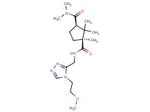 (1S*,3R*)-N~1~-{[4-(2-methoxyethyl)-4H-1,2,4-triazol-3-yl]methyl}-N~3~,N~3~,1,2,2-pentamethyl-1,3-cyclopentanedicarboxamide